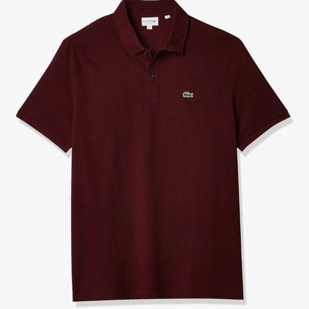 Lacoste Men's Polo Shirt - classic fit - burgundy